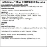 Nattokinase 100mg / 2000FU Capsules
